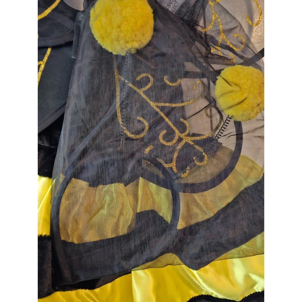 5T Bee Costume Halloween Pretend Play Party w/Headband &‎ Wings - 5T